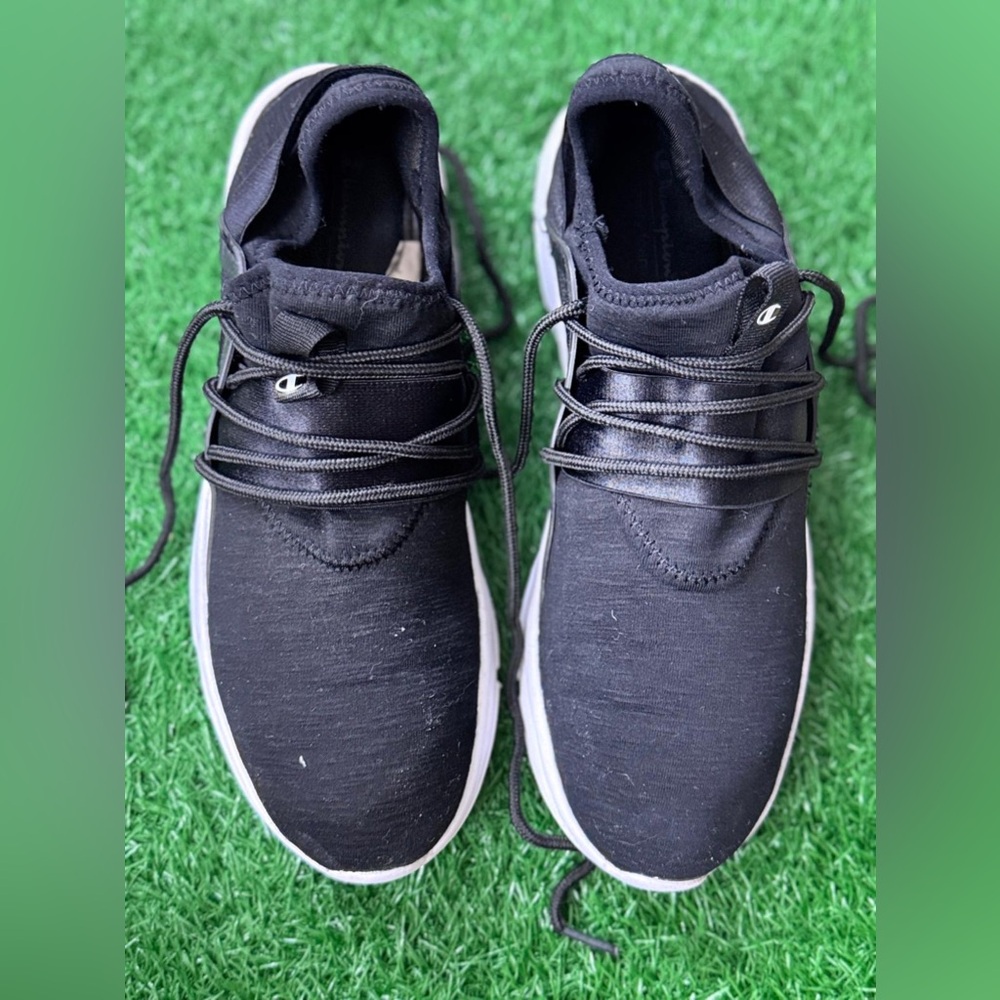 Champion Black Sneakers‎ with Sleek Design Size 12